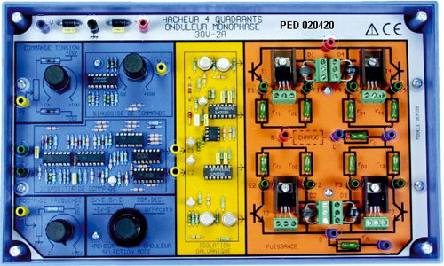 Hacheur 4 quadrants - onduleur monophas 30 V/2A 3/4