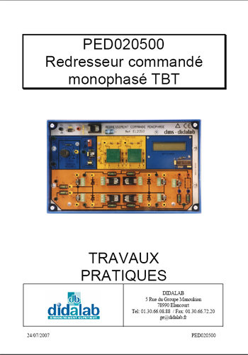 Manuel d'utilisation du module redresseur monophasé PED020500 (Ref - PED020510) 2/4