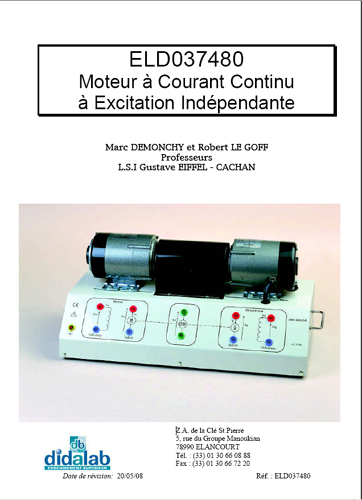 Manuel d'utilisation du banc de charge ELD037480 (Ref - ELD037481) 2/4