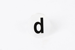 Objet dépoli forme "d" : POD066400 1/4