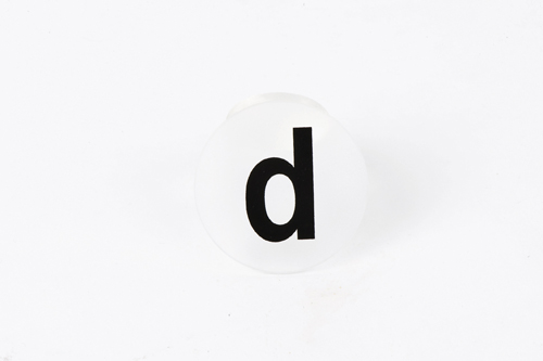 Objet dépoli forme "d" : POD066400 2/4