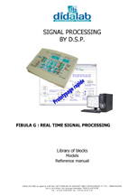 Real-time DSP signal processing, graphical software - User manual (ref: ETD410041) 1/4