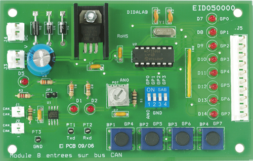 8 ON/OFF CAN LIN inputs - Expansion board (ref: EID050000) 2/4
