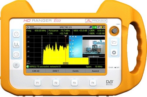 HD Ranger Eco Field-strength meter DVB-T/T2/C/C2/S/S2 (ref: EMD038220) 2/4
