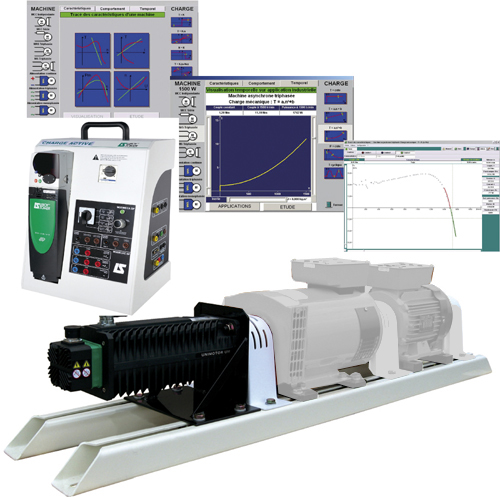 Active load, electrotechnical measurement & load generation unit for DC & AC motors (1.5 kW) - Training bench (ref: ELD151000) 2/4