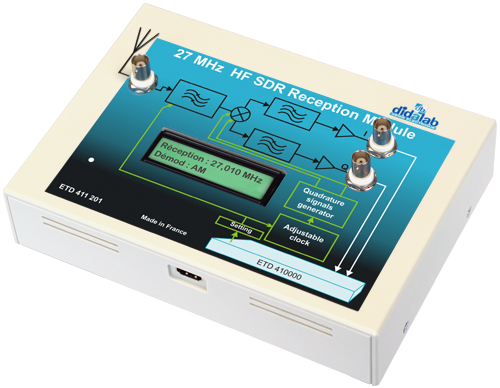 SDR receiver HF 27 MHz (long waves, short waves, IQ demodulator) - Expansion module (ref: ETD411200) 2/4