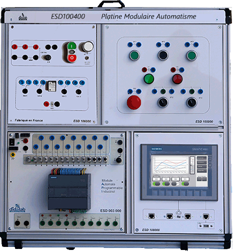 Modular trainer for PLC and HMI (ref ESD100400) 2/4