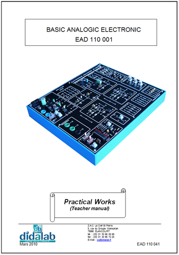 Basic analog functions - Practical works manual (ref: EAD110041) 2/4