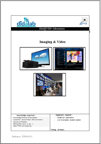 Imaging & Video - Practical works (ref: ETR400031) 2/4