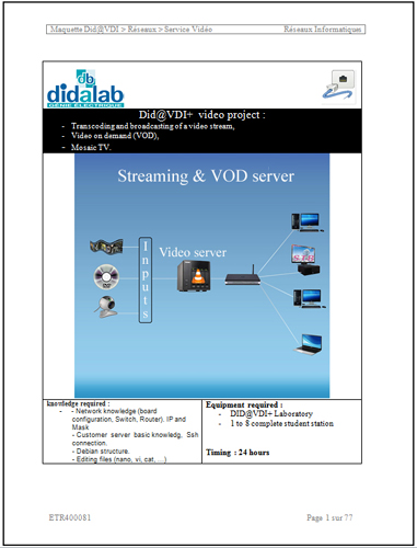 Streaming server & VOD - Practical works (ref: ETR400081) 2/4