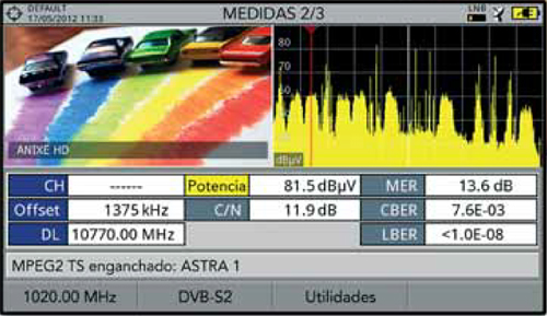 HD Ranger+ Field-strength meter DTTV DVB-T/T2, satellite, fiber optics & leads (ref: EMD038230) 4/4