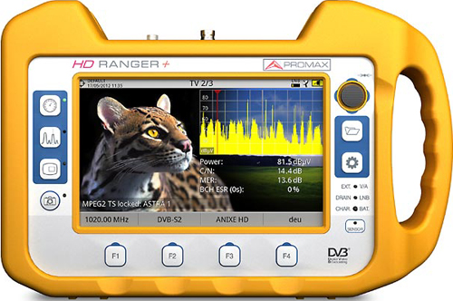 HD Ranger+ Field-strength meter DTTV DVB-T/T2, satellite, fiber optics & leads (ref: EMD038230) 2/4
