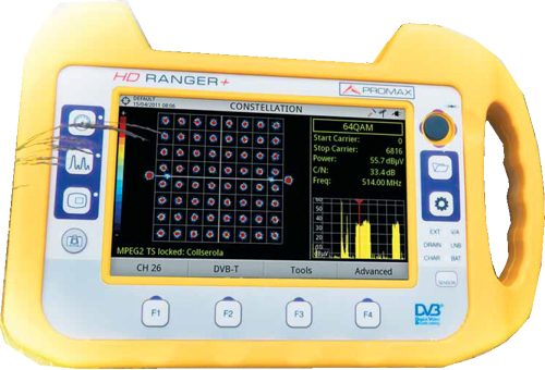 HD Ranger+ Field-strength meter DTTV DVB-T/T2, satellite, fiber optics & leads (ref: EMD038230) 3/4