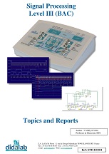 Real-time DSP signal processing, level III CITE (high school) - Practical works manual (ref: ETD410021) 1/4