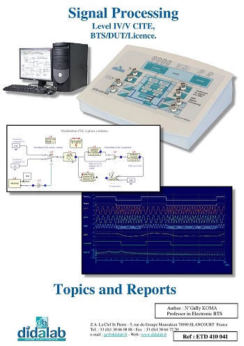 Real-time DSP signal processing, level IV/V CITE (higher education) - Practical works manual (ref: ETD410041) 2/4