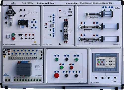 Banc Modulaire Automatis aux technologies pneumatiques, lectriques, lectropneumatique 3/4