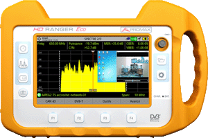 HD Ranger Eco Mesureur de champ TVB-T/T2/C/C2/S/S2 1/4