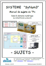 Manuel de Travaux Pratiques (sujets) d'tude des asservissements de vitesse et position dans le domaine discontinu (chantillonn).  (Rf : ERD100070) 1/4