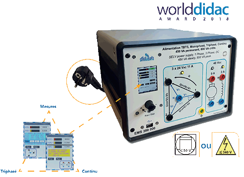 Alimentation TBTS 450 VA Monophase Triphase & Continue 2/4