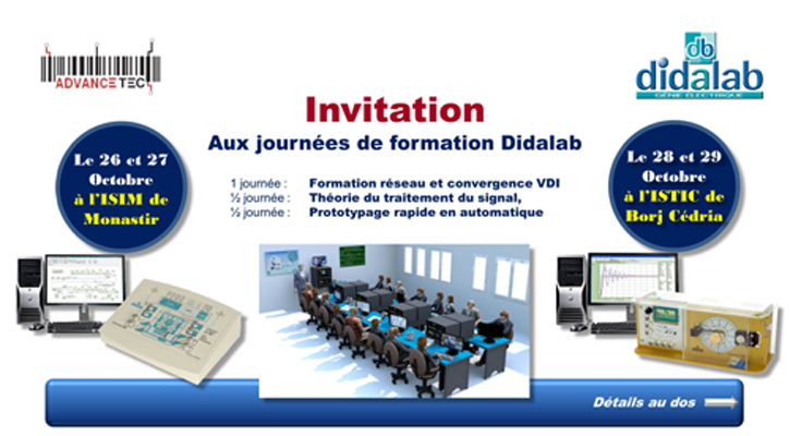 Formation Didalab (Reseau & convergence VDI, traitement du signal & prototypage rapide)