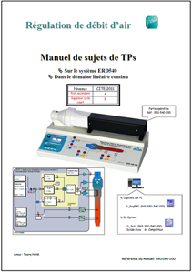 Manuel sujets, régulation de débit d'air dans le domaine continu Niv. IV/V CITE 2011 (Réf ERD540050) 1/4