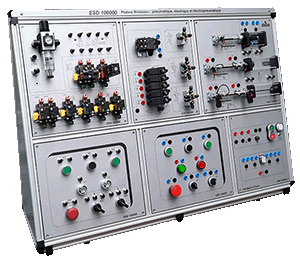 Banc Modulaire aux technologies pneumatiques, lectriques, lectropneumatique 1/4