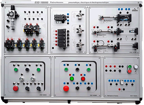 Banc Modulaire aux technologies pneumatiques, lectriques, lectropneumatique 3/4