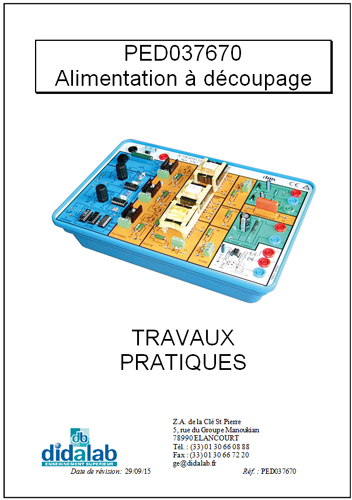 Manuel d'utilisation  du module alimentation à découpage 2/4