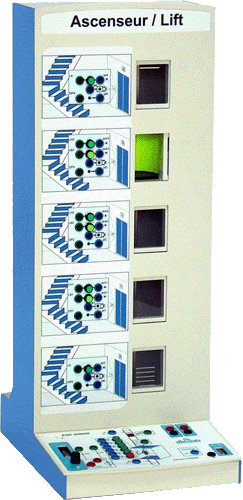 Elevador 5-nveis (50 ON/OFF Inputs/Outputs, CANopen control) - Training bench, ref ESD350000 2/4