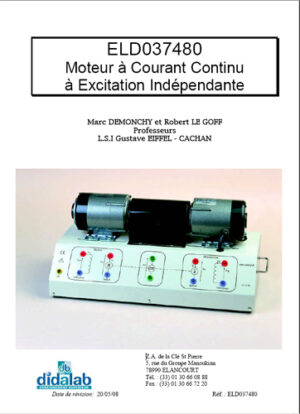 Manuel d'utilisation du banc de charge ELD037480 (Ref - ELD037481)
