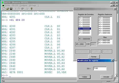 68332 microprocessor/microcontroller – Training board (ref: EID210000)