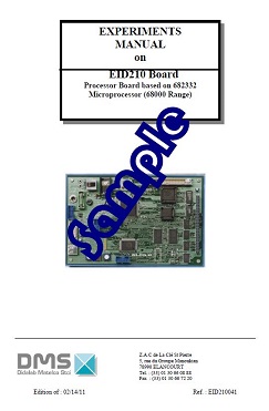 68332 microprocessor/microcontroller - Practical works manual (ref: EID210041)