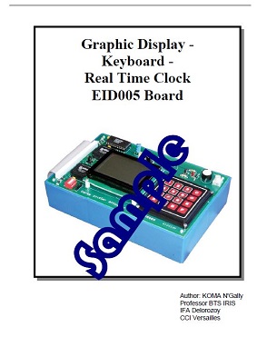 MMI (graphic display device & 16-pad keypad) (with EID210) - Practical works manual (ref: EID215041)