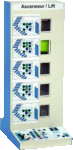 Ascenseur 5 niveaux 50 entrées sorties (commande Tout Ou Rien ou pile CAN OPEN)