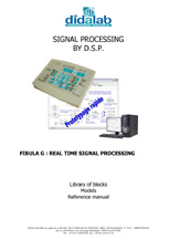 Real-time DSP signal processing, graphical software - User manual (ref: ETD410041)