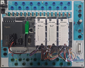 Automate Programmable Industriel (API, M340) didactisé
