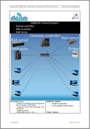 Domain controller (DNS, mail server) - Practical works (ref: ETR400061)
