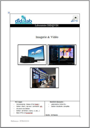 Manuel de Travaux Pratiques : imageries & Vidéo (réf : ETR400030)