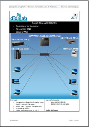 Manuel de Travaux Pratiques : Contrôleur de domaine (DNS, serveur mail), (Réf : ETR400060)