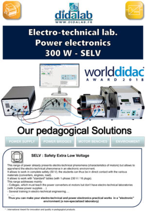 Presentation of the SELV 300-W range