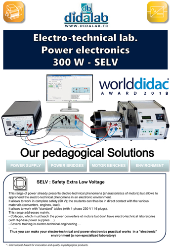 Presentation of the SELV 300-W range