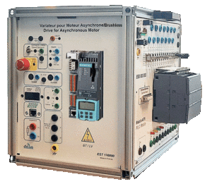 Cube-Elec 300, Automate et Variateur industriel didactisé pour moteur Asynchrone et Brushless